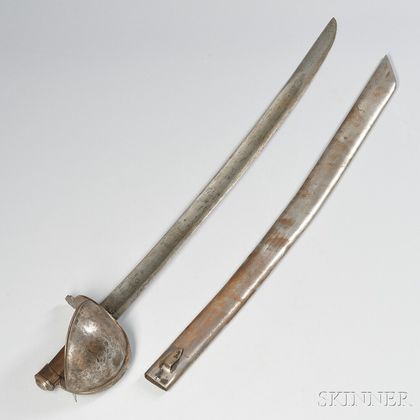 French Year IX Naval Cutlass and Scabbard