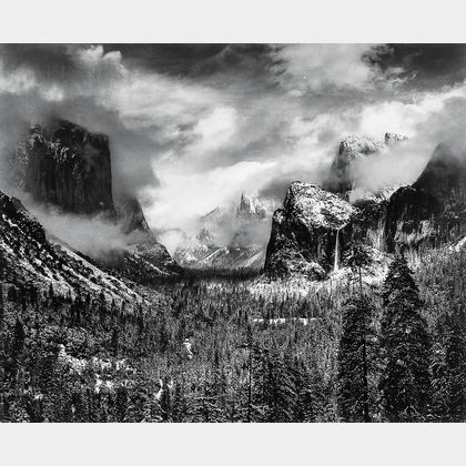 Ansel Adams (American, 1902-1984) Clearing Winter Storm, Yosemite National Park, California