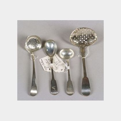 Twenty-three Small English Silver Spoons