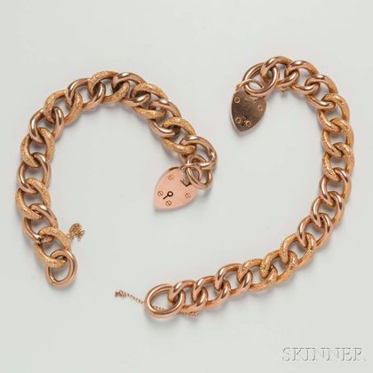 Two Antique 9kt Gold Bracelets