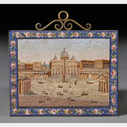 Micromosaic Depicting St. Peter's Square in Vatican City