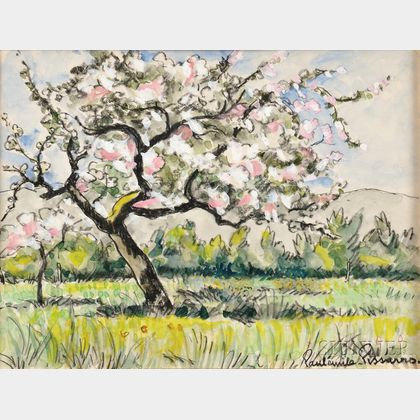 Paul-Emile Pissarro (French, 1884-1972) Flowering Tree