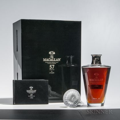 Macallan in Lalique 57 Years Old, 1 750ml bottle (pc) 