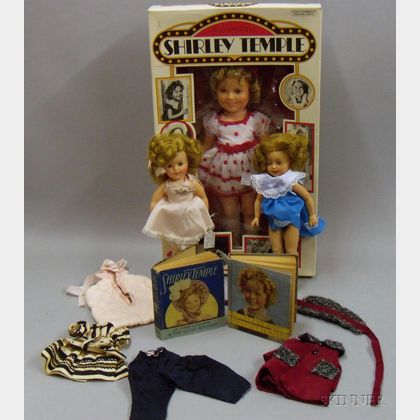 Three Vinyl Shirley Temple Dolls