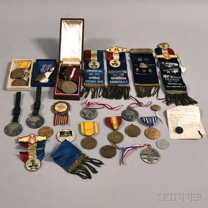 Group of Assorted Medals and Ribbons