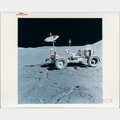 Apollo 15, Lunar Roving Vehicle at the Hadley-Apennine Landing Site, August 1971.