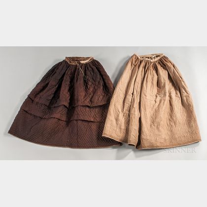 Two Quilted Petticoats