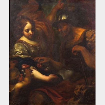Attributed to Simone Pignone (Italian, 1614-1698) Venus and Mars
