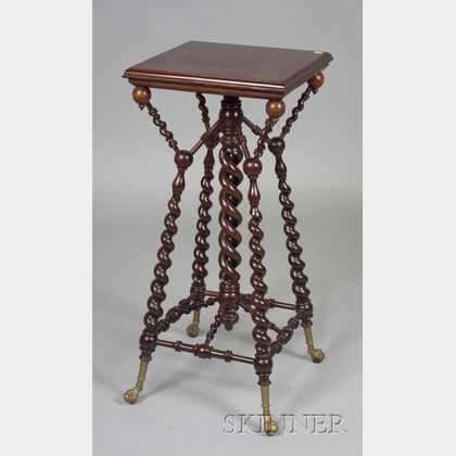 Late Victorian Brass-mounted Mahogany Stand