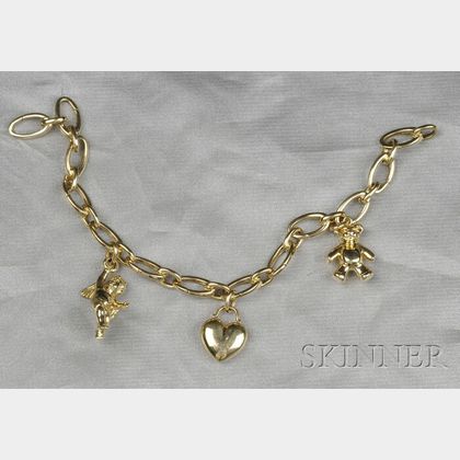 Tiffany & Co. | Gold, Gem-Set and Diamond Charm Bracelet | Important Jewels  | 2020 | Sotheby's
