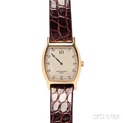 150th Anniversary Limited Edition 18kt Rose Gold Jump Hour Wristwatch, Patek Philipp