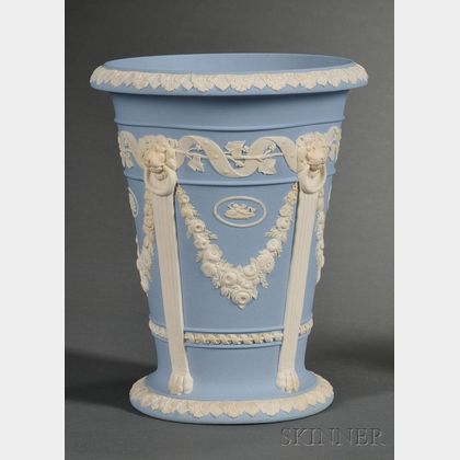 Wedgwood Solid Light Blue Jasper Vase