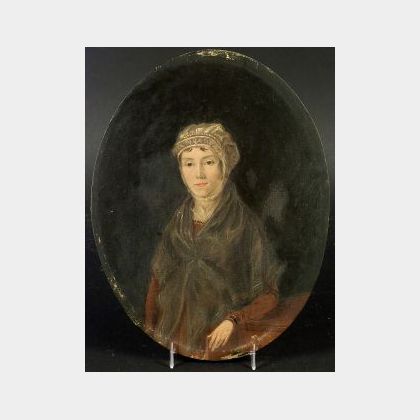 Manner of John Singleton Copley (American, 1737-1815) Portrait of a Seated Lady.