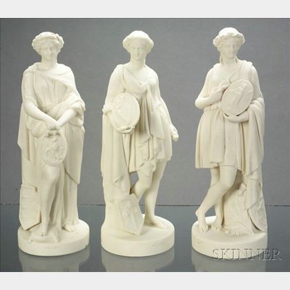 Three Wedgwood Carrara Figures