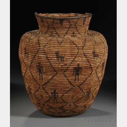 Apache Pictorial Basketry Olla