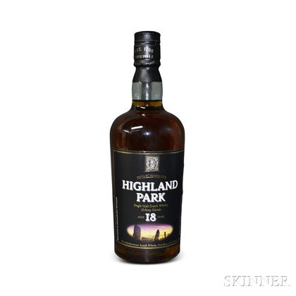 Highland Park Distillery 18 Years Old, 1 750ml bottle 