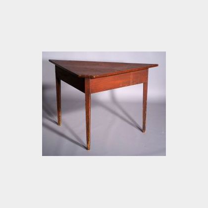 Pine Red Stained Console Table