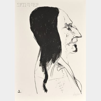 Leonard Baskin (American, 1922-2000) Sitting Bull