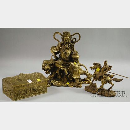 Three Chinese Bronze Decorative Articles