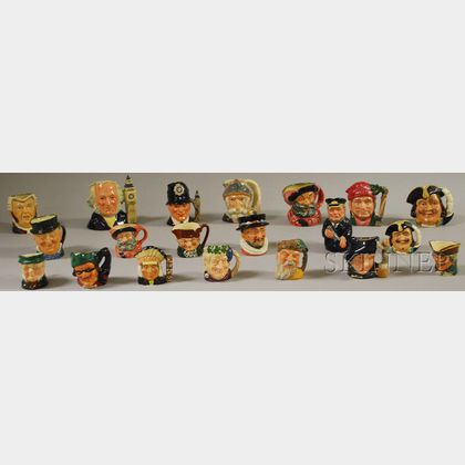 Twenty Assorted Royal Doulton Ceramic Character Jugs