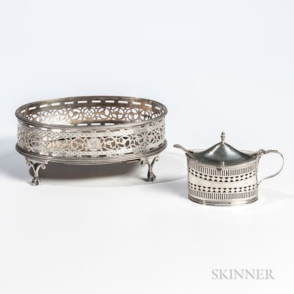 Two Pieces of George III Sterling Silver Tableware