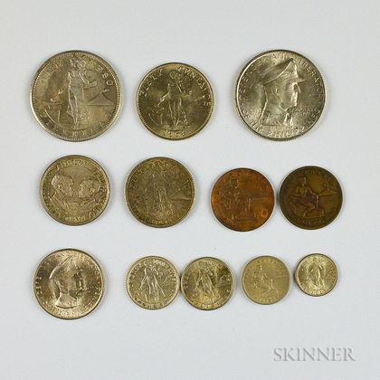 Twelve Philippines Coins