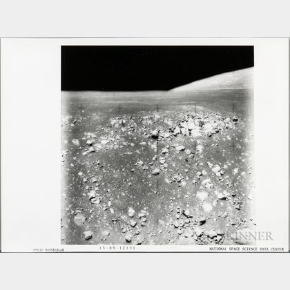Apollo 15, Three Photographs of the Lunar Surface.