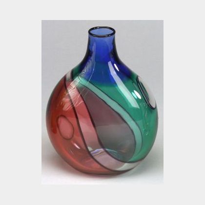 Archimede Seguso Art Glass Vase