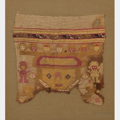 Pre-Columbian Polychrome Textile Fragment
