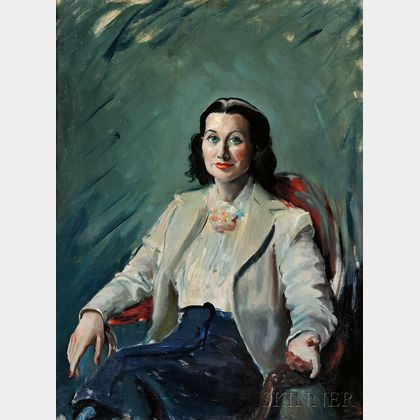 Stokely Webster (American, 1912-2001) Portrait of the Dancer, La Meri