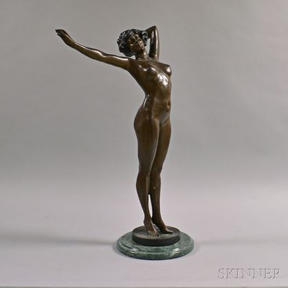 Bronze Statue of a Nude Woman