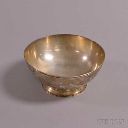 Tiffany & Co. Sterling Silver Ephraim Brasher Reproduction Footed Bowl