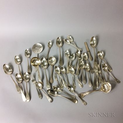 Large Group of Sterling Silver Flatware