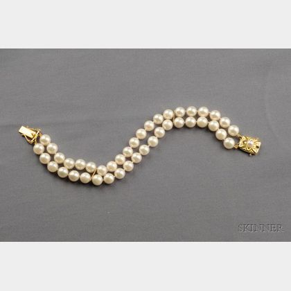 Cultured Pearl Bracelet, Mikimoto