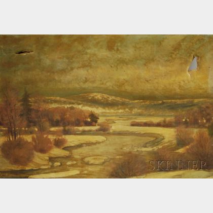 Charles Henry Springer (American, 1857-1920) Winter Landscape