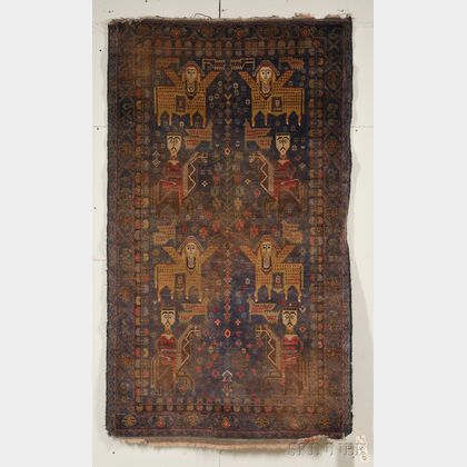 Southwest Persian Pictorial Rug