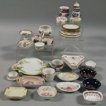 Twenty-four European Porcelain Salts
