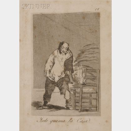 Francisco de Goya (Spanish, 1746-1828) Yesele quema la Casa