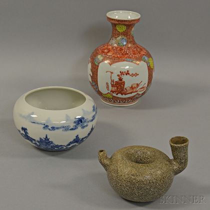 Three Ceramic Vessels