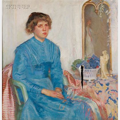 Frederick Andrew Bosley (American, 1881-1942) Girl in Blue