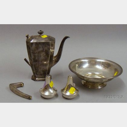 Four Sterling Silver Serving and Table Items