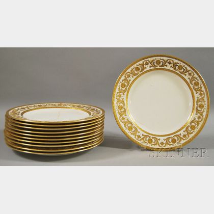 Eleven Tiffany & Co. Retailed Dinner Plates