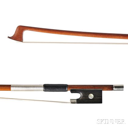 Nickel-mounted Violin Bow, Marc Laberte