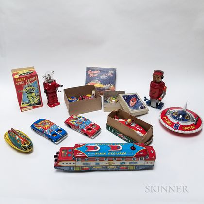Ten Space Themed Tin Toys