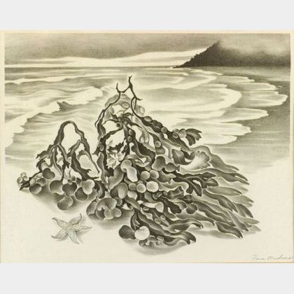 Vera Andrus (American, 1896-1979) Lot of Two Still Lifes: Seaweed