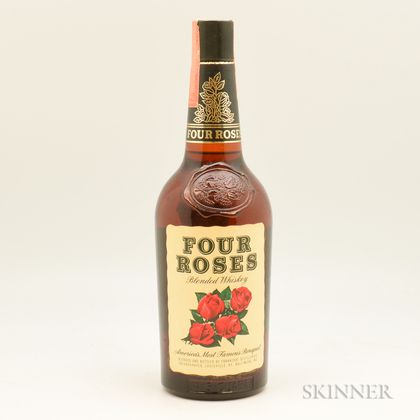 Four Roses Blended Whiskey, 1 4/5 quart bottle 