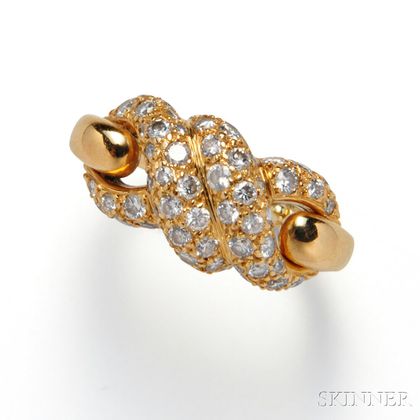 18kt Gold and Diamond Ring, Cartier
