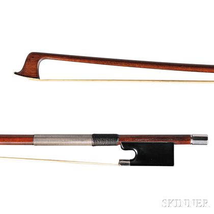 Silver-mounted Violin Bow, Carl Albert Nurnberger