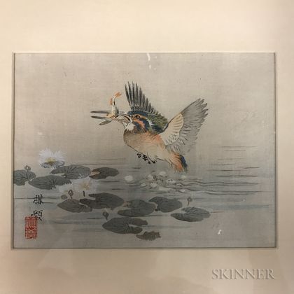 Two Paintings Depicting Geese and Bamboo