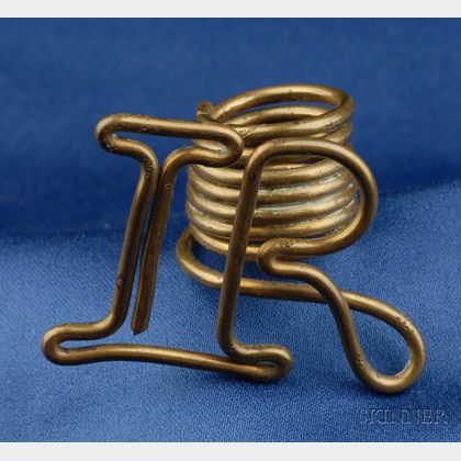 Artist Designed Brass Ring, Alexander Calder